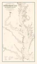 Vintage Chesapeake Bay Map 1868