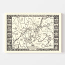 Vintage Map of Greenwich, Connecticut 1939