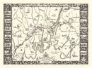 Vintage Map of Greenwich, Connecticut 1939