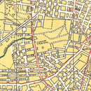 Vintage Map of Havana, Cuba 1945