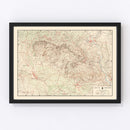Vintage Montserrat Map 1949