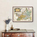 Vintage Map of Prussia 1595