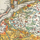 Vintage Map of Prussia 1595