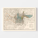 Vintage Map of Shanghai, China 1928