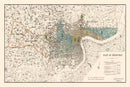 Vintage Map of Shanghai, China 1928