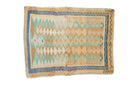 2.5x3.5 Vintage Distressed Oushak Rug