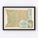 Vintage Map of Buena Vista, Maine 1888