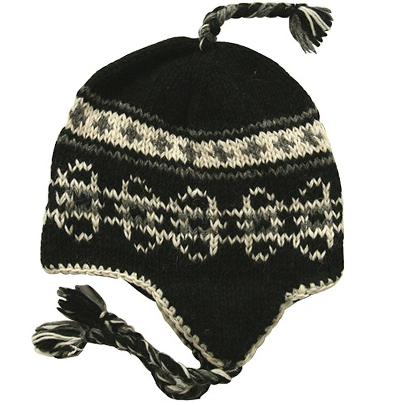 Ring Jacquard Knitting Beanie