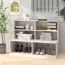 Entryway Shoe Cabinet with 2 Anti-tipping Kits-White by LJGDeals