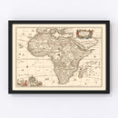 Vintage Africa Map 1658