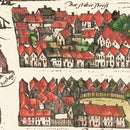 Vintage Map of Barth, Germany 1593