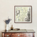 Vintage Akershus, Norway Map 1729