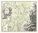 Vintage Akershus, Norway Map 1729