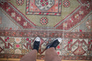 5.5x8.5 Vintage Distressed Oushak Carpet