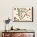 Vintage Map of Stavanger, Norway 1640