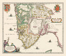 Vintage Map of Stavanger, Norway 1640
