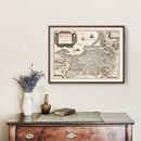 Vintage Map of Prussia 1635