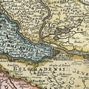 Vintage Map of Hungary 1725