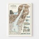 Vintage Lake Garda Italy Map 1890