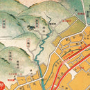 Vintage Map of Ise, Japan 1928