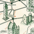 Vintage Map of Luxembourg 1935