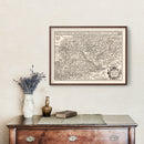 Vintage Map of Hungary 1570