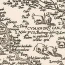 Vintage Map of Hungary 1570