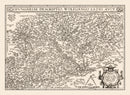 Vintage Map of Hungary 1570