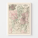 Vintage Adirondacks Map 1894