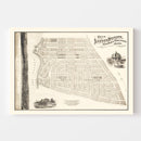 Vintage Lagoon Heights Marthas Vineyard Map 1873