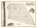 Vintage Lagoon Heights Marthas Vineyard Map 1873