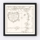 Vintage Gulf of Guinea Map 1754