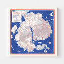 Vintage Mount Desert Island Map 1950