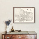 Vintage Map of Montreal, Canada 1920