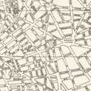 Vintage Map of Casablanca, Morocco 1941