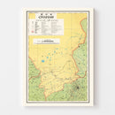 Vintage Chahar, Inner Mongolia Map 1933