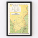 Vintage Chahar, Inner Mongolia Map 1933