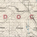 Vintage Map of Mendocino County, California 1914
