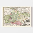 Vintage Romania Map 1716