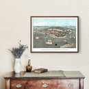 Vintage Fort Monroe, VA Map 1861