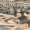 Vintage Fort Monroe, VA Map 1861
