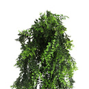 Mediterranean Fern Vine Artificial Hanging Plant 8.6×30in – NFPA701 Fire Rated – UV Resistant