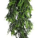Mediterranean Fern Vine Artificial Hanging Plant 8.6×30in – NFPA701 Fire Rated – UV Resistant