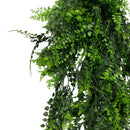 Mediterranean Fern Vine Artificial Hanging Plant 8.6×30in – NFPA701 Fire Rated – UV Resistant