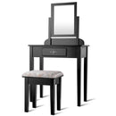 Vanity Dressing Table Stool Set with Large Makeup Mirror by LJGDeals