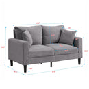 Modern Upholstered Loveseat Sofa, High Resilience by Unique Piece Furniture