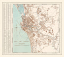 Vintage Map of Manila, Philippines 1945