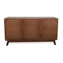 Sierra 6 Drawer Sideboard, Wood Credenza / Cabinets / Chests / Nightstands - Natural Wood / Brown by HouseOfZazla