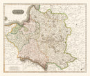 Vintage Map of Poland 1814