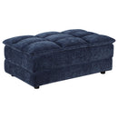 Azure - 6 Piece Upholstered Modular Sectional Sofa - Blue by HouseOfZazla